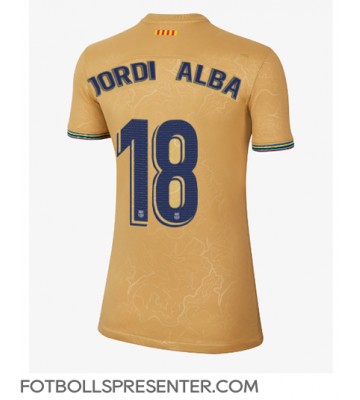 Barcelona Jordi Alba #18 Borta Matchtröja Dam 2022-23 Kortärmad